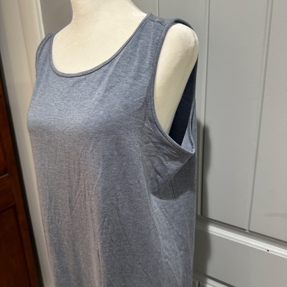 Eileen Fisher sleeveless grey maxi dress new with tags size large - Picture 2 of 7